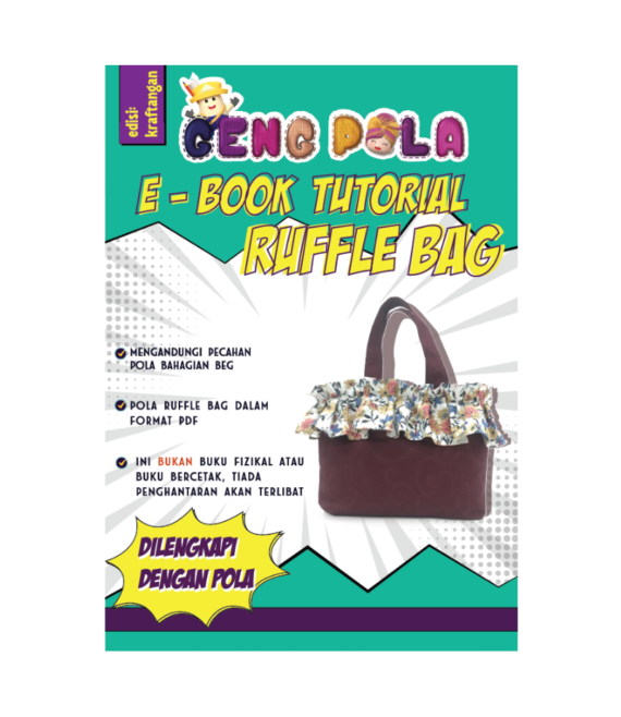 ebook ruffle tote bag