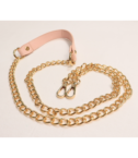 leather handle chain 2 pink