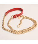 leather handle chain 2 red