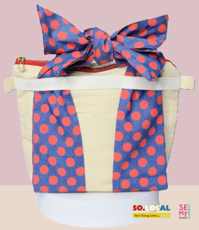 Personalized Bag (Red Polka Dot)