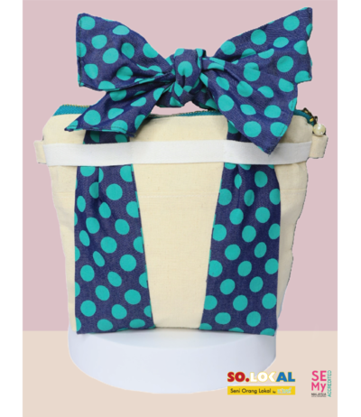 Personalized Bag (Turquoise Polka Dot)