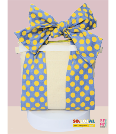 Personalized Bag (Yellow Polka Dot)